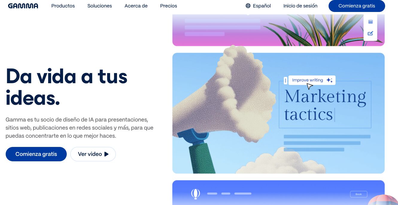 Captura de pantalla de Gamma