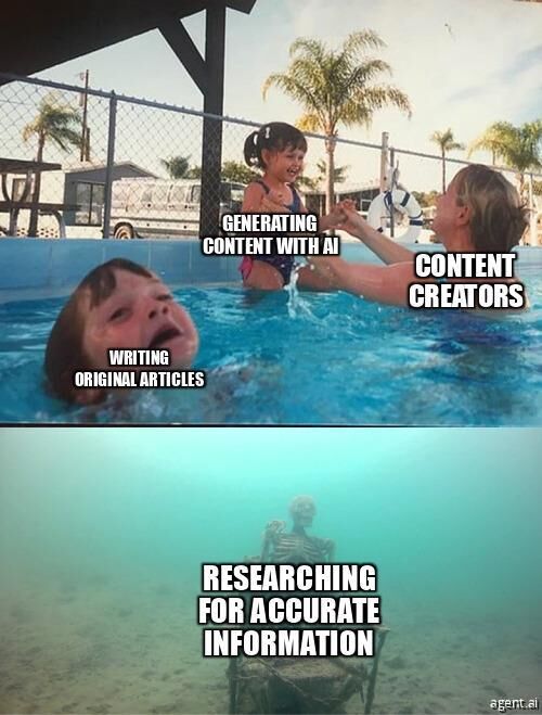 Meme creado con Agent.ai