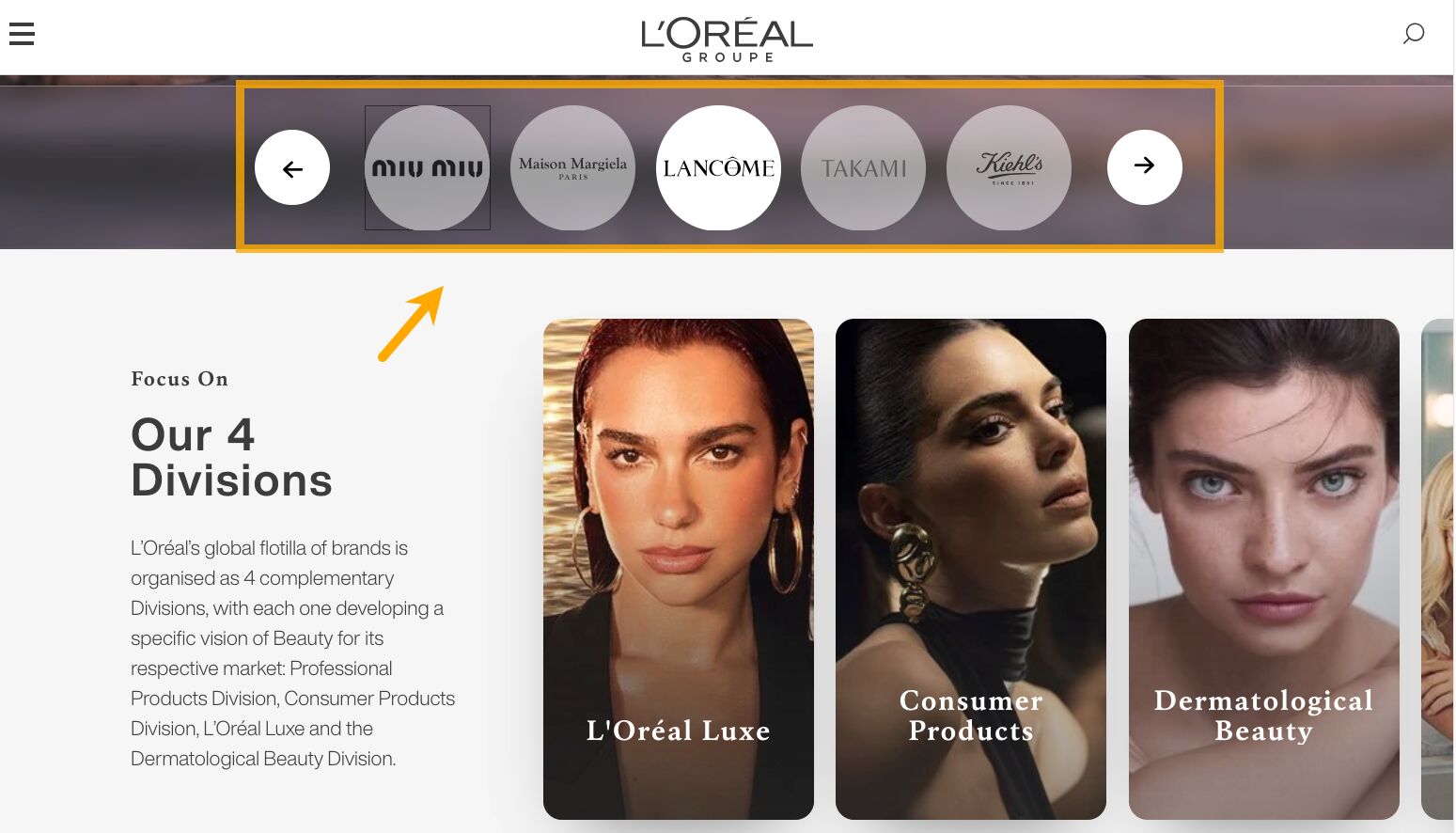 Marcas de Grupo L'Oréal