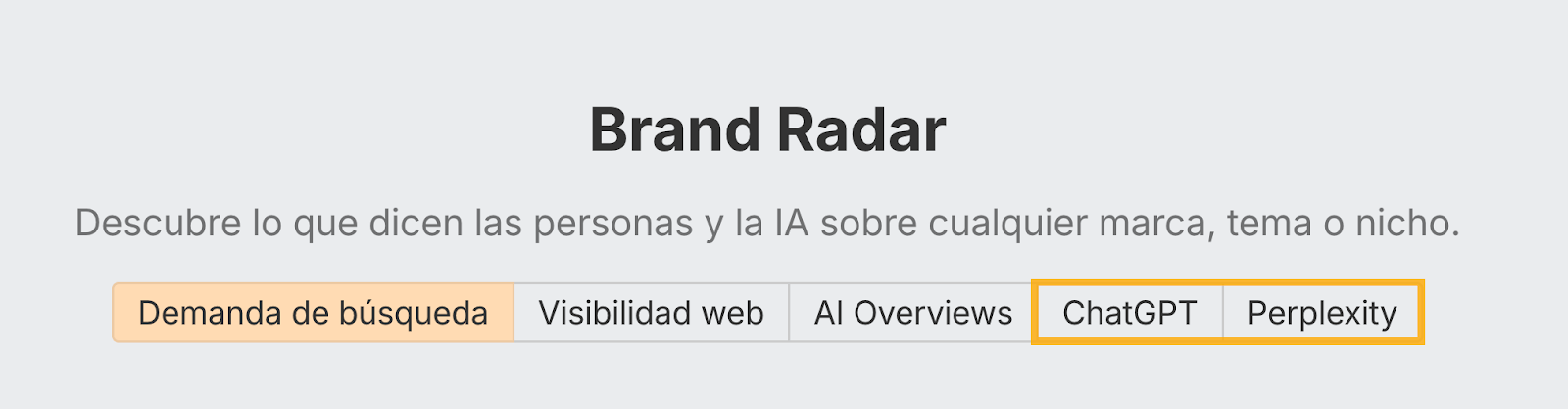 Brand Radar de Ahrefs