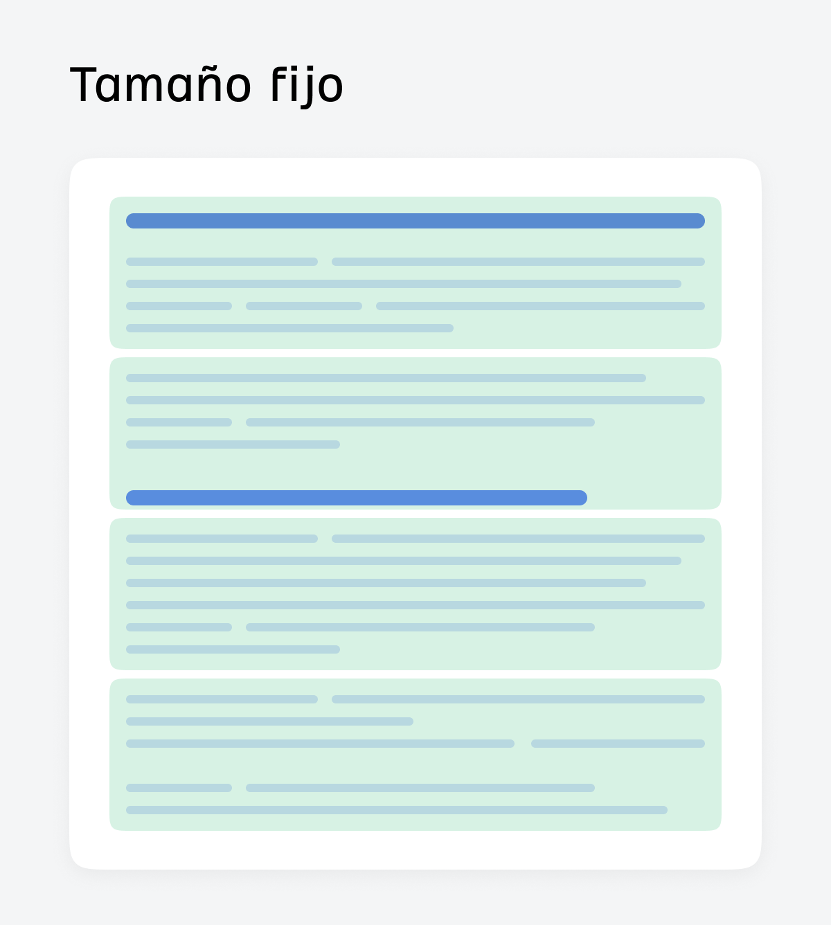 Fragmentación de documentos de tamaño fijo que divide el texto en fragmentos de la misma longitud de tokens.