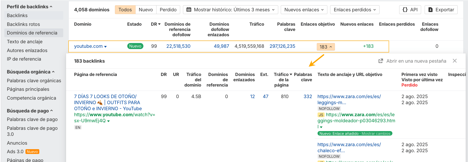 Backlinks de youtube