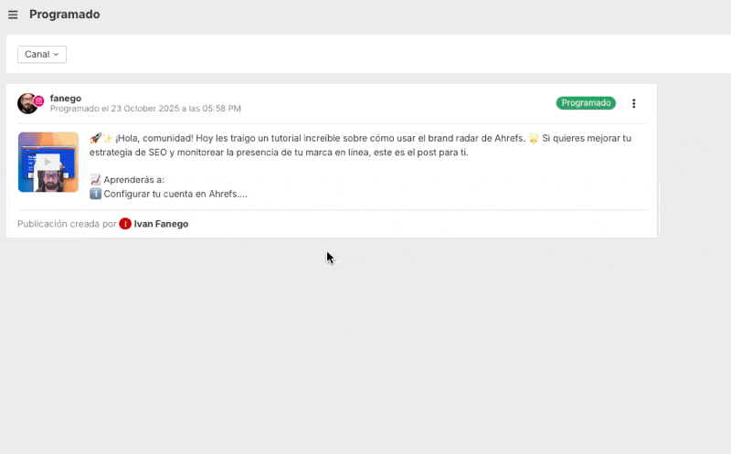 Eliminando publicaciones