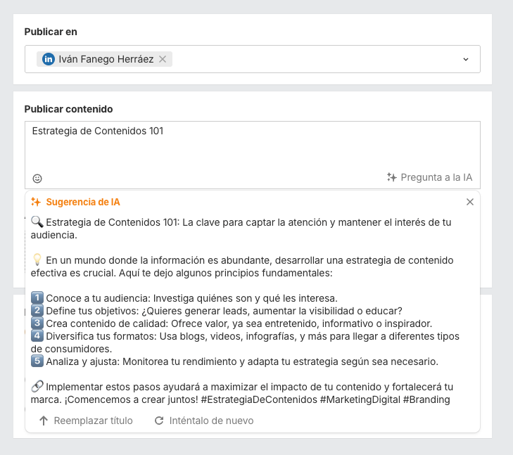 La IA nos puede ayudar a escribir el post