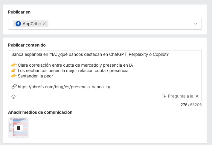Programar una publicación en Facebook con Social Media Manager