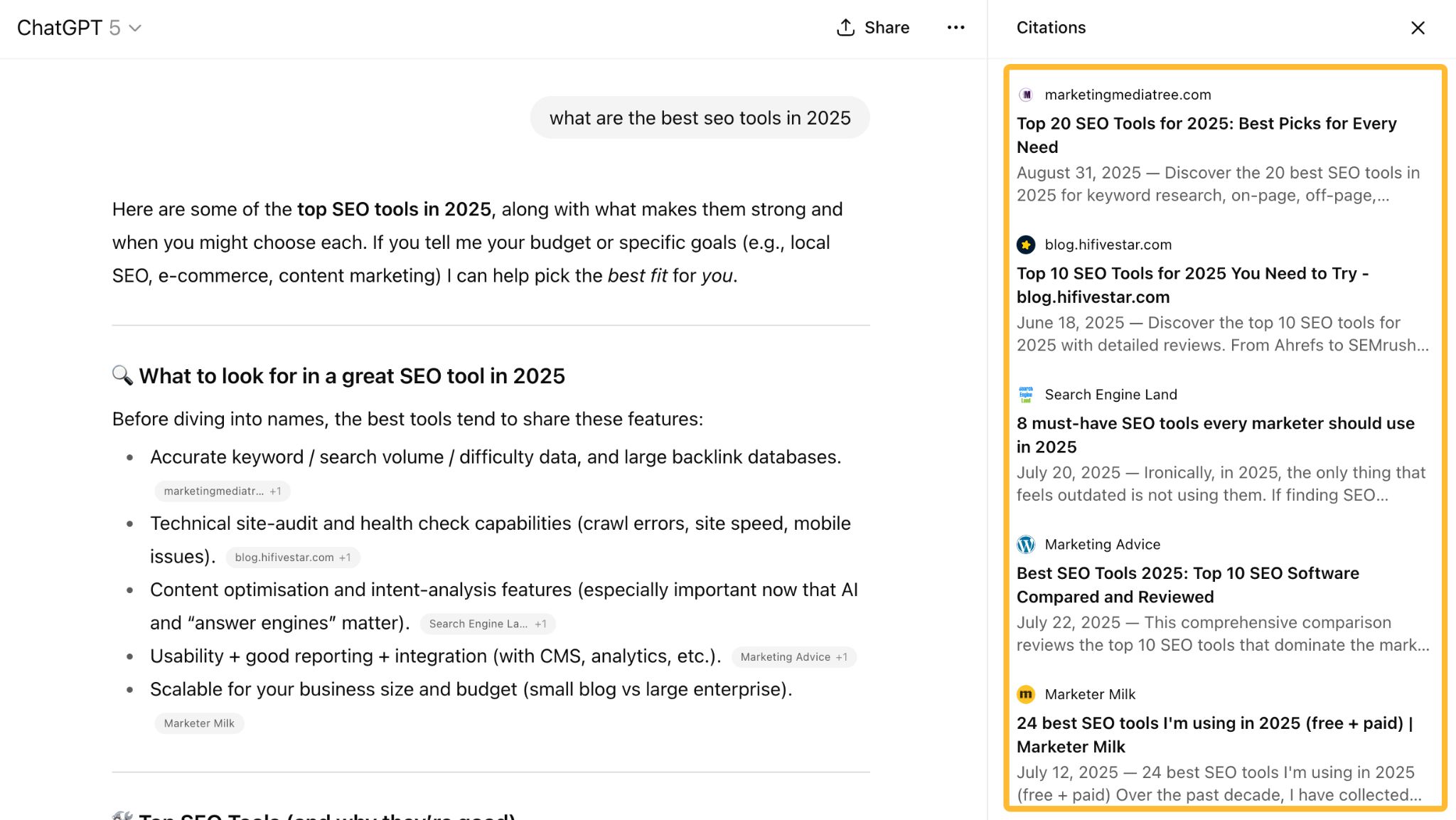 Comparación de diferentes listas de citas generadas por ChatGPT para la misma consulta, destacando la naturaleza probabilística de las respuestas de los LLM.