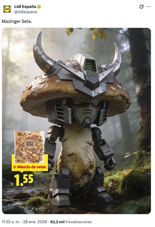 Publicación paródica de Lidl