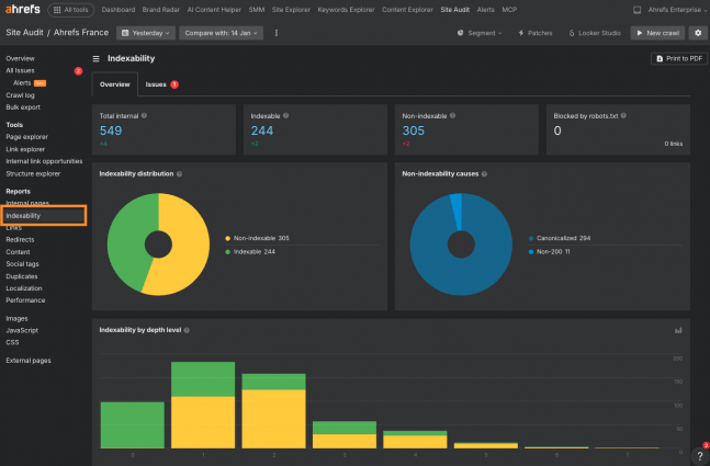 screenshot-site-audit-ahrefs-verifier-indexabilite-audit-seo
