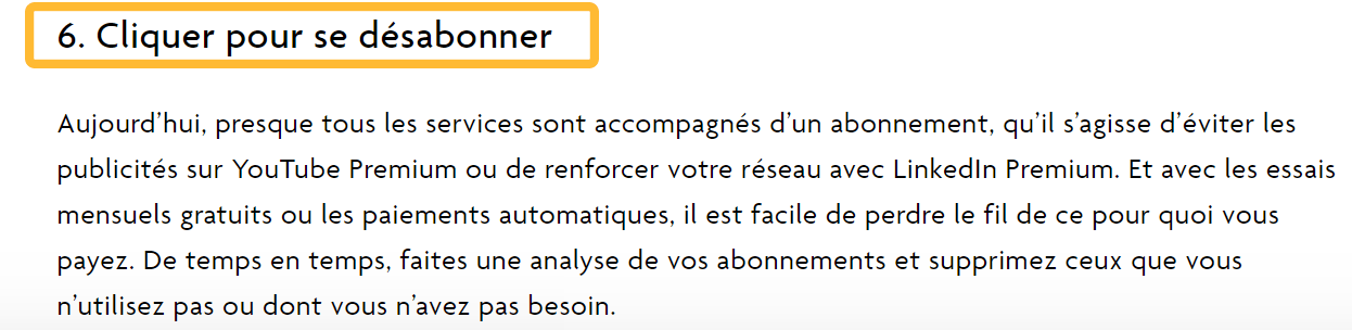 Recherche de sous-thèmes pertinents sur les pages les mieux classées
