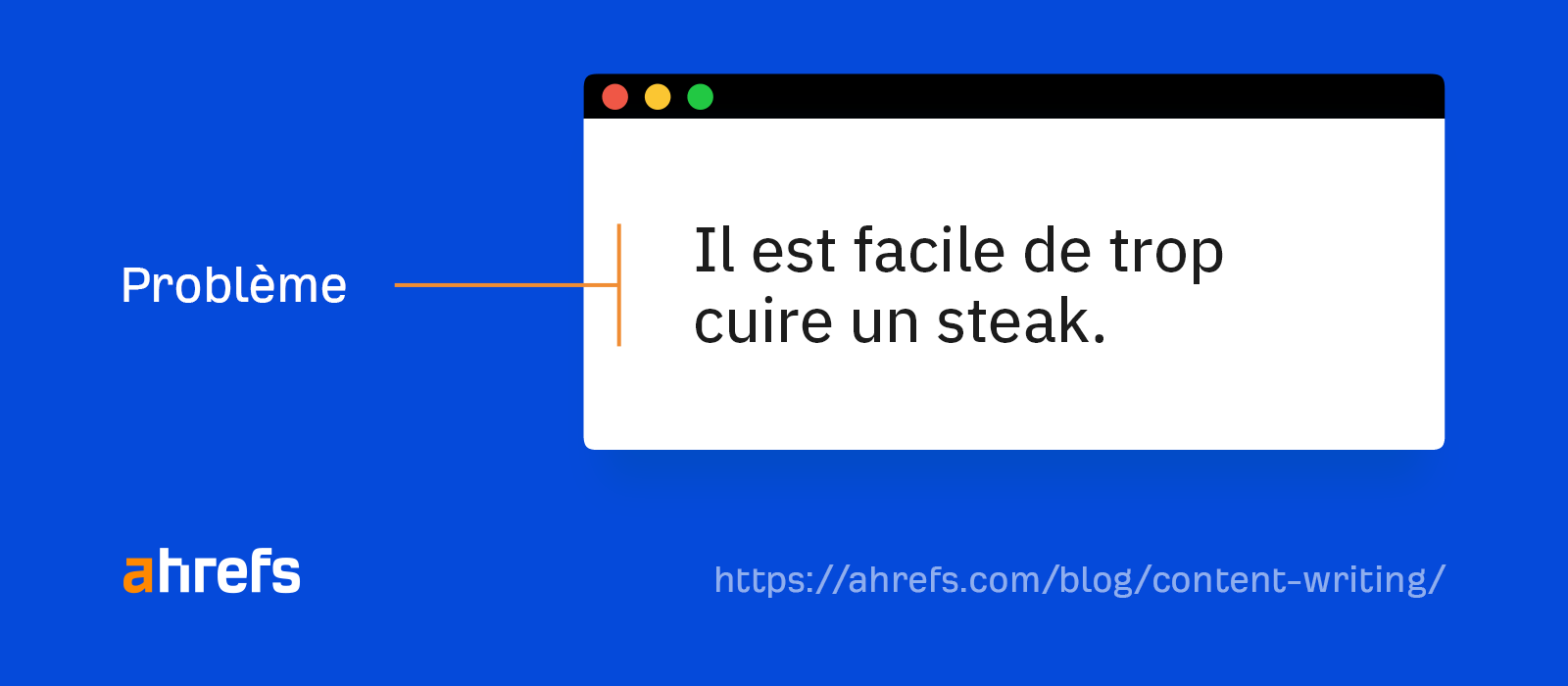 Définir le problème