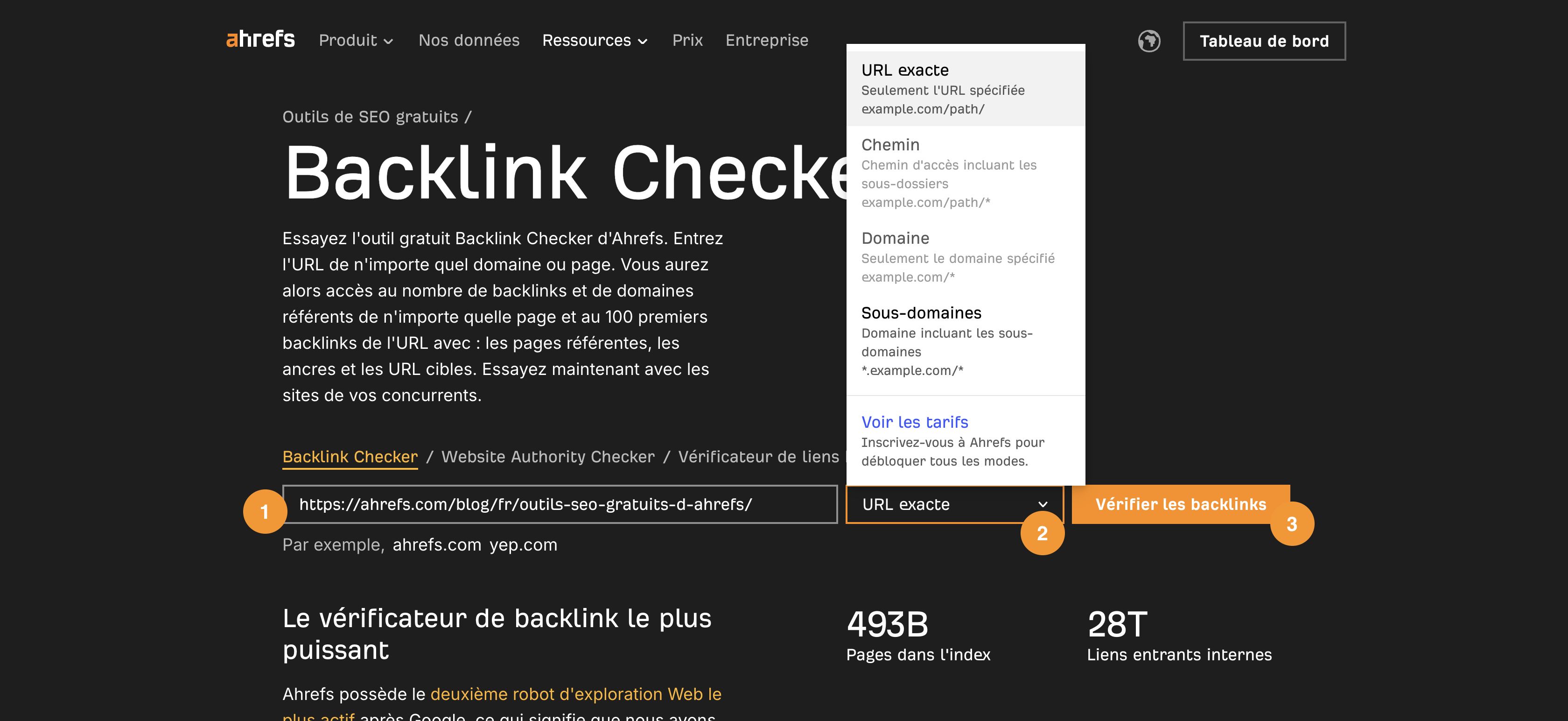 trouver-backlinks-d-une-page-gratuitement-avec-ahrefs