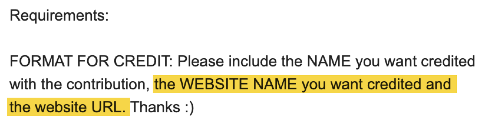 Demander un exemple à un blogueur