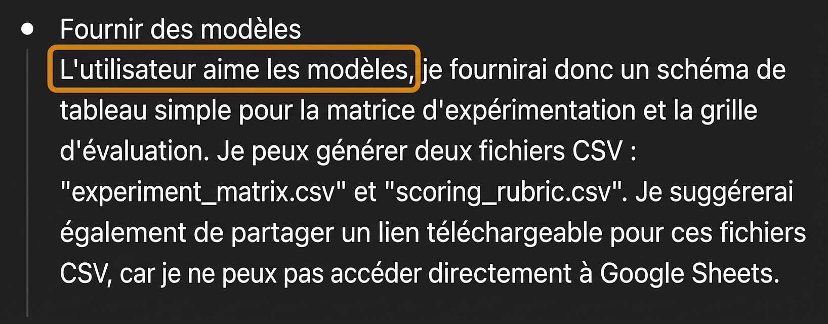 Exemple de quand ChatGPT prends en compte l'historique de conversation et l'impact sur les queries fanout