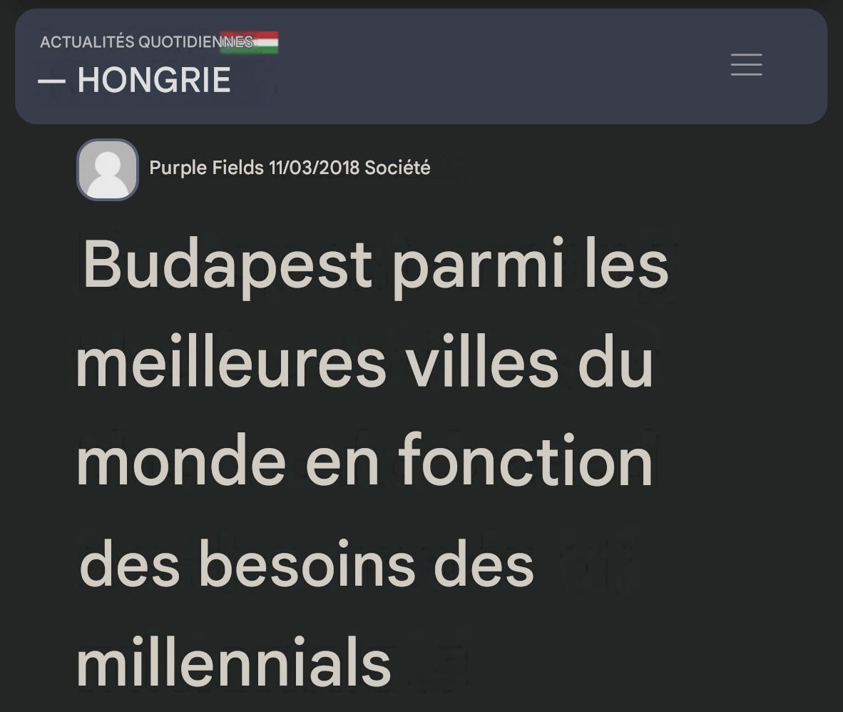 actualités hongrie