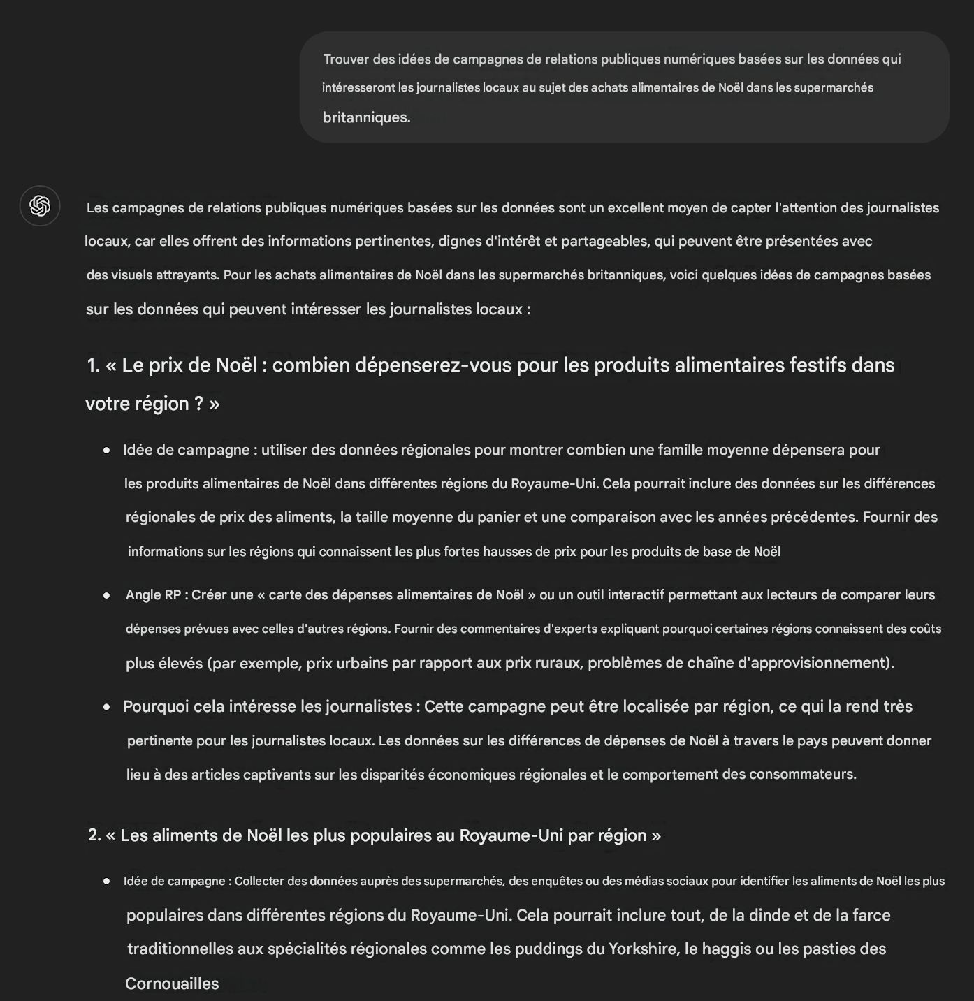 idées campagne RP ChatGPT