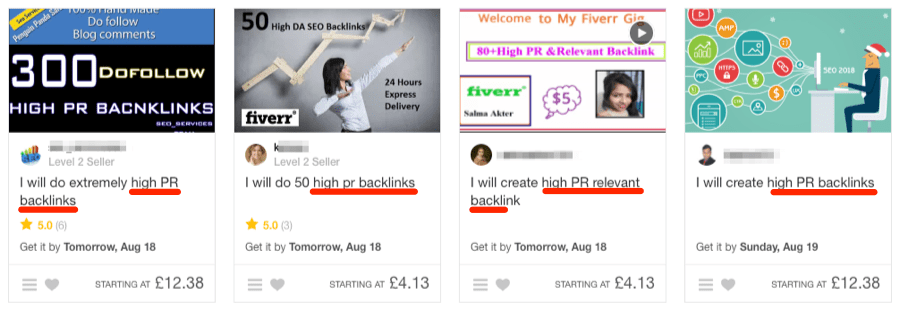 fiverr junk links
