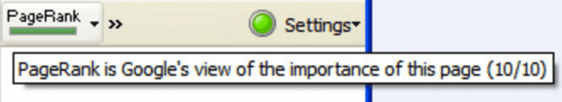 google toolbar pagerank