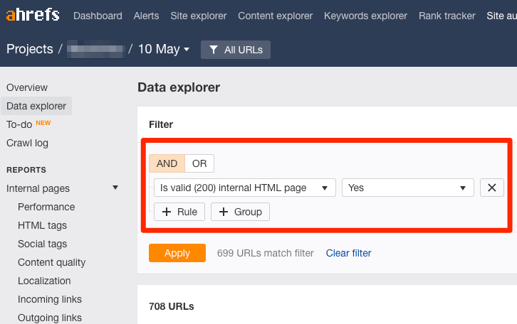 site audit valid html