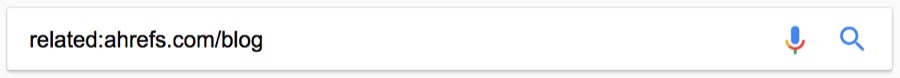 related google search operator