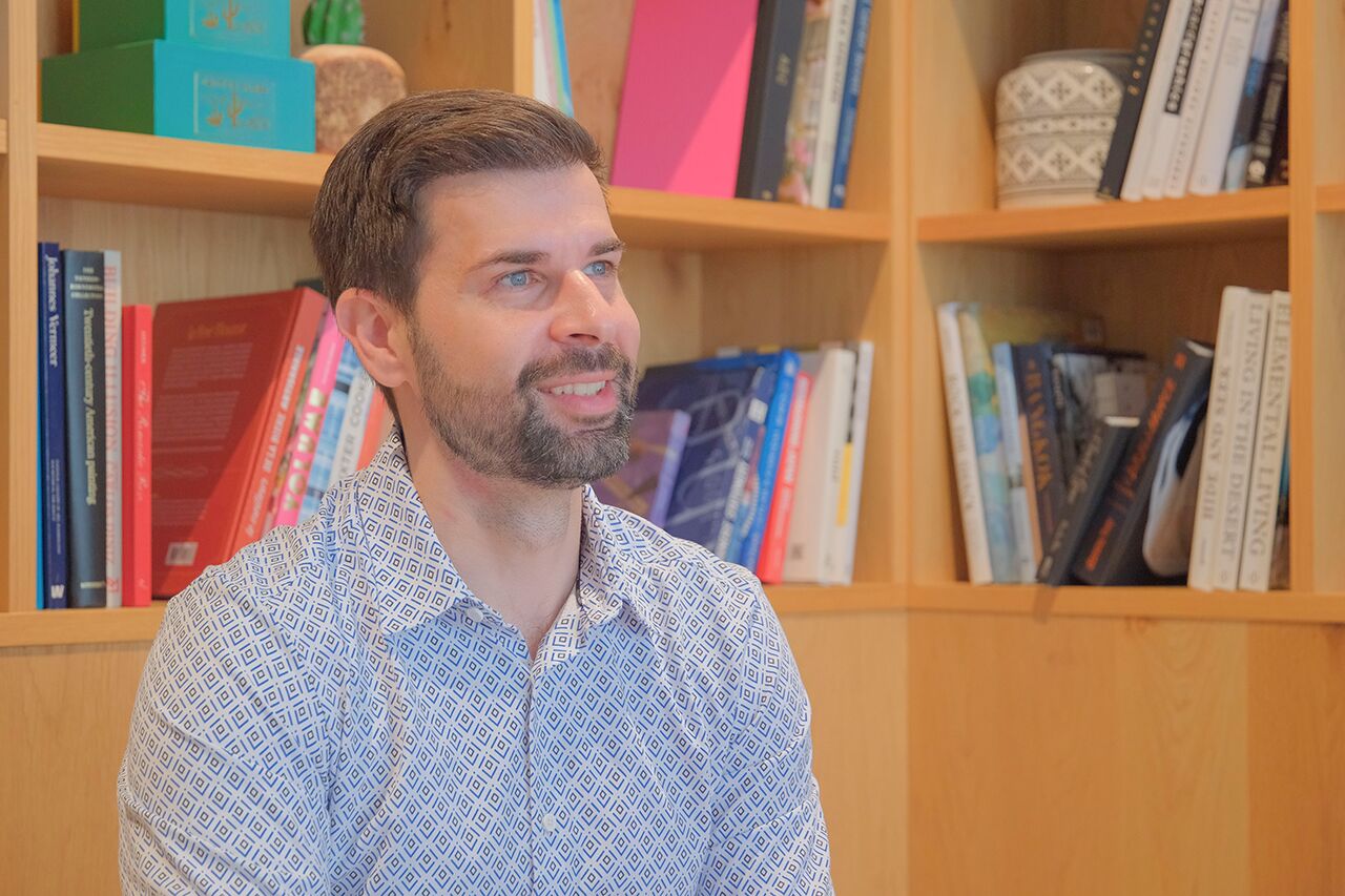 ティムとの東京でのインタビュー風景