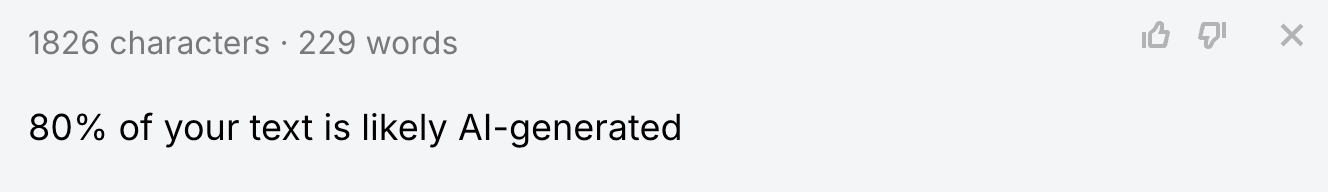 Ahrefs の AI コンテンツ検出ツールの利用サンプル