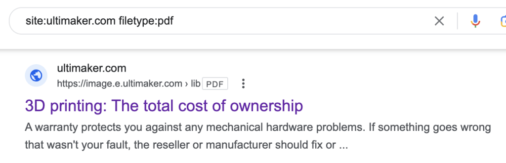 3D プリンターの総所有コストに関するインデックス