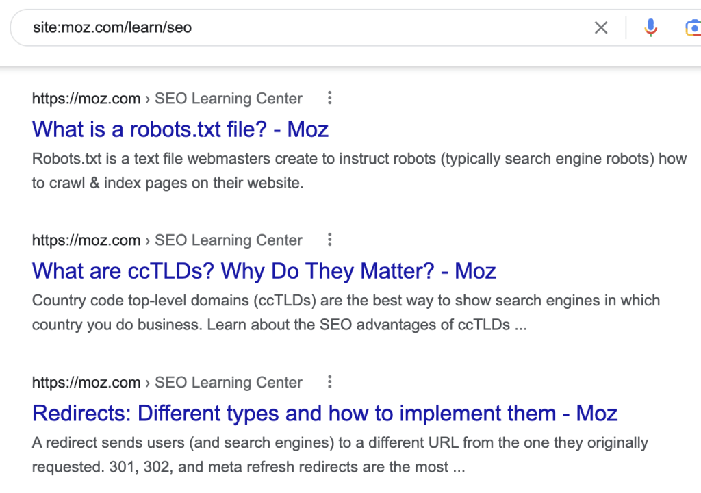 SEOラーニング センターに集中するようにオペレーターを調整した結果