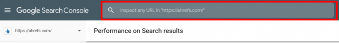 Search Console のURL 検査ツールの画面