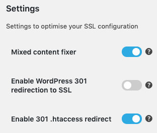 Really Simple Securityの設定画面