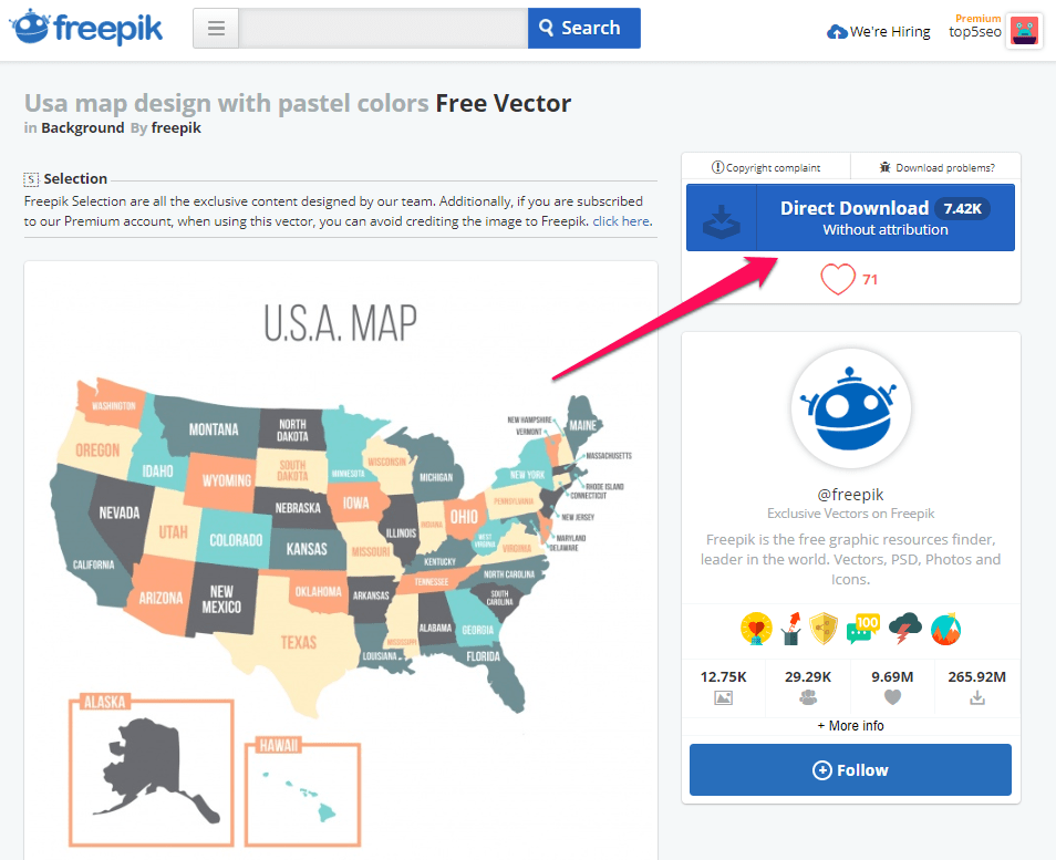 freepik map