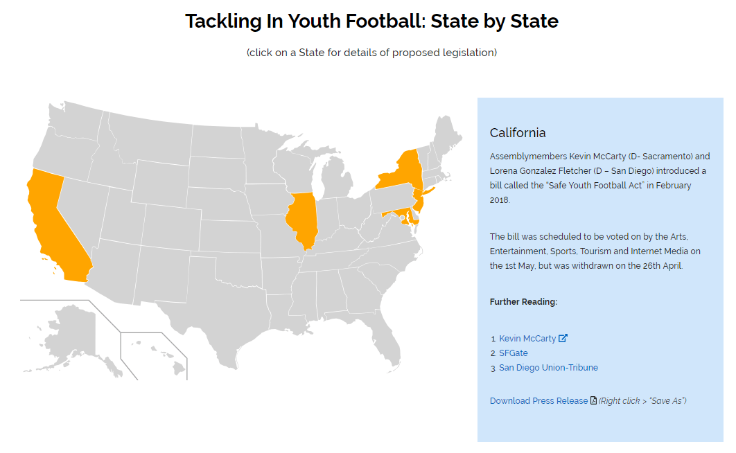 tackle football map