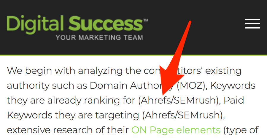 ahrefs unlinked mention