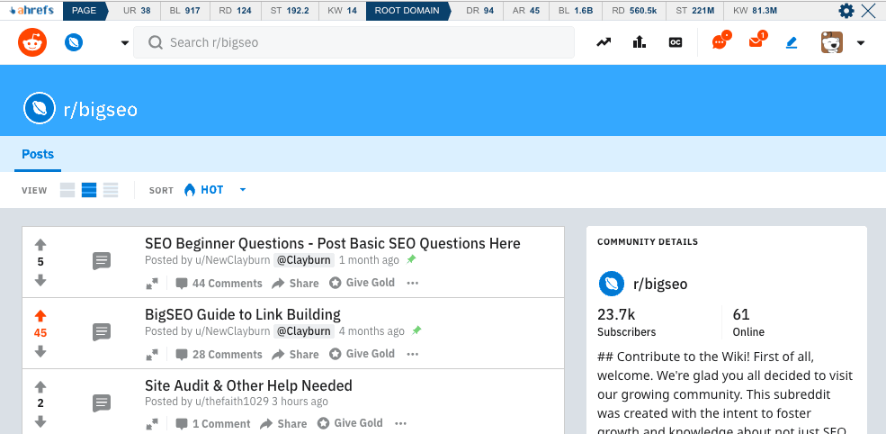 ahrefs toolbar jump report