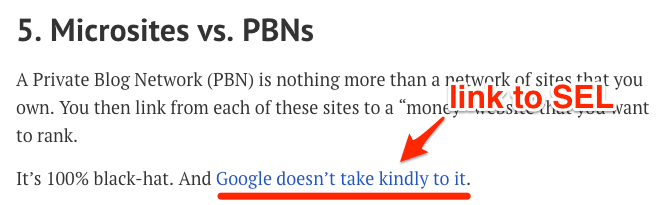 sel link white hat seo