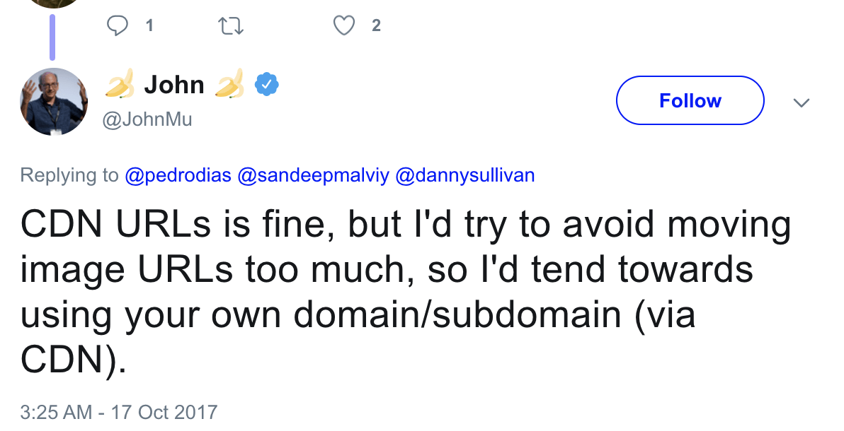 John Muellers advice with CDNs