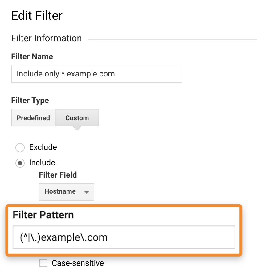6 exclude subdomain 1