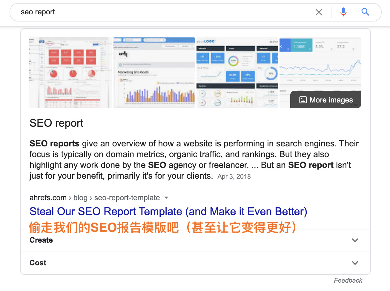 seo template ranking