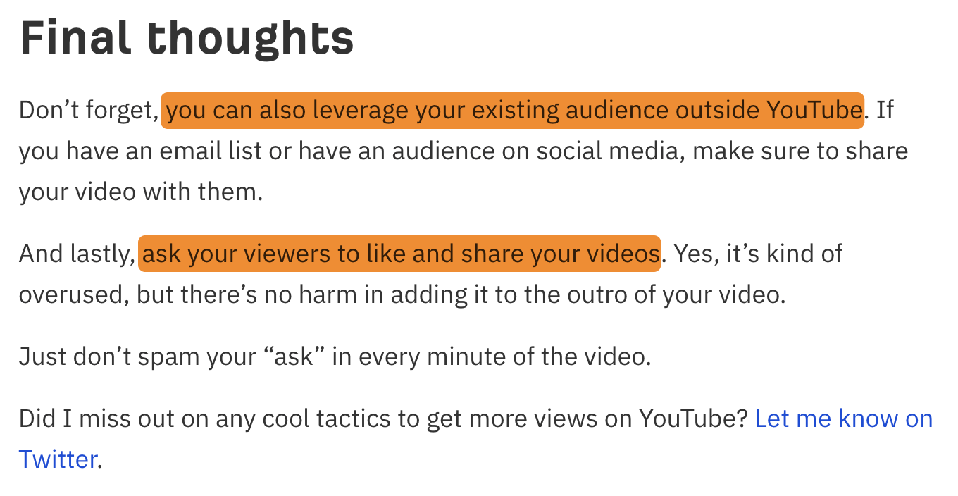 6 conclusion list post tips