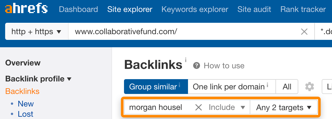 6 include site explorer