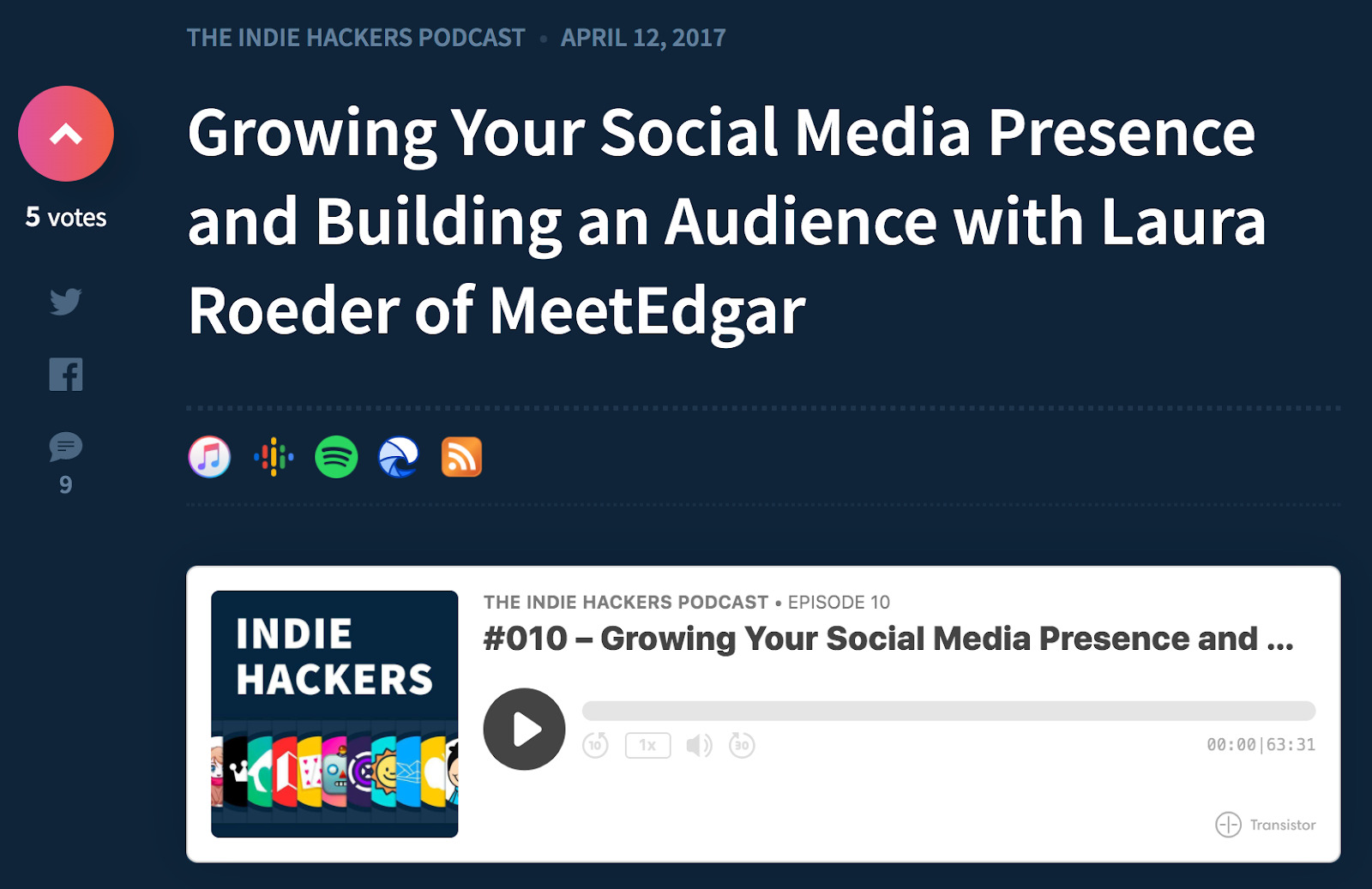 indiehackers laura roeder