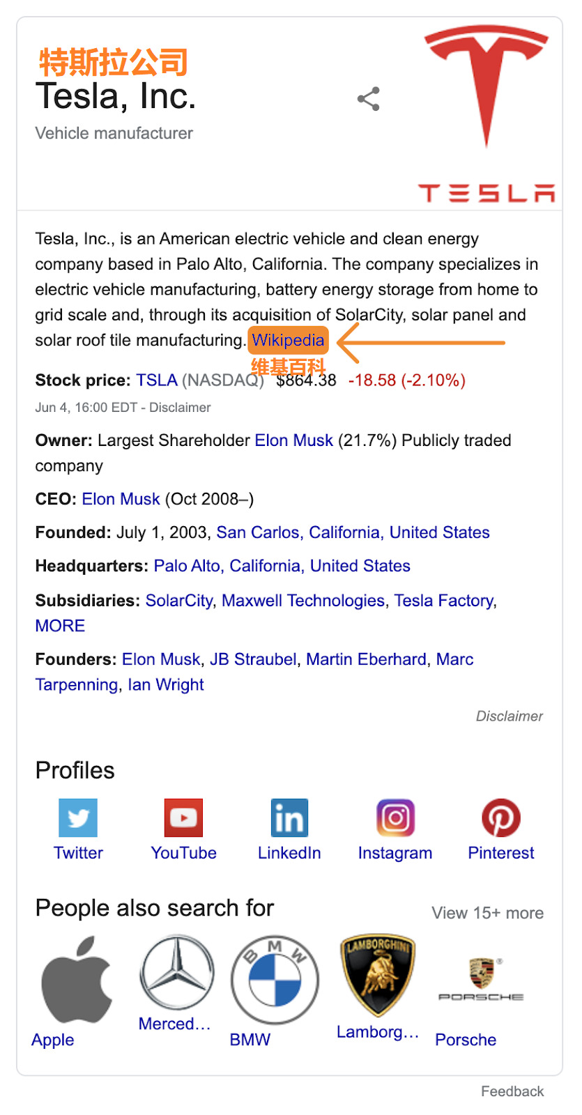 1 tesla knowledge graph