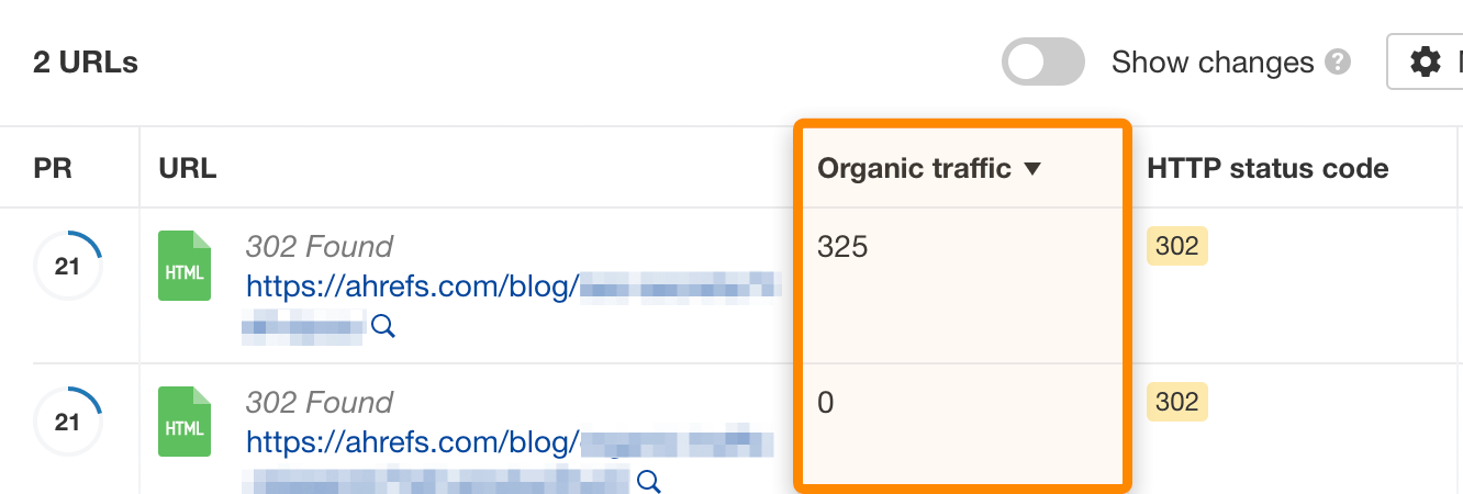 13 302 redirects with traffic