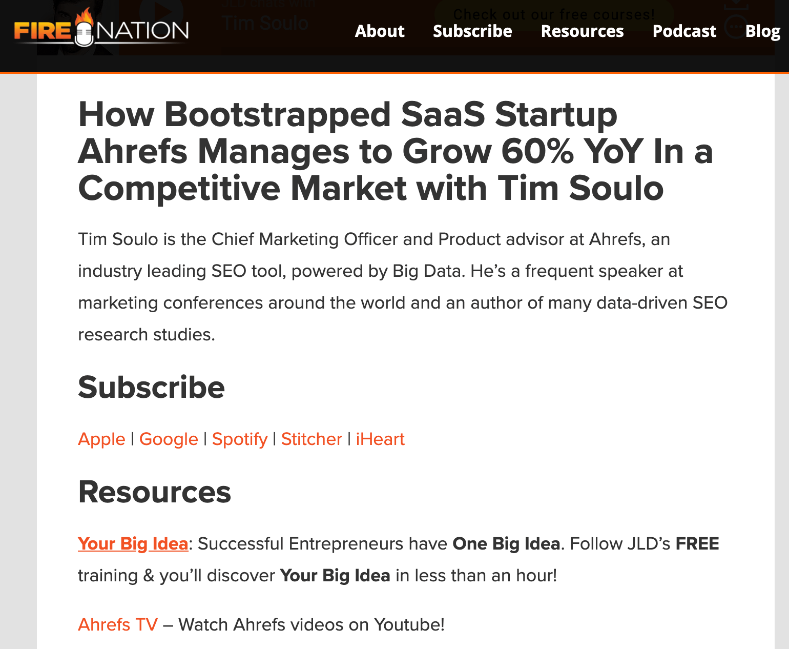 eofire podcast tim soulo