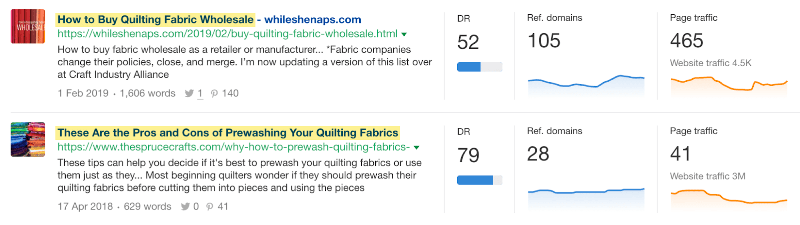 Content Explorer results
