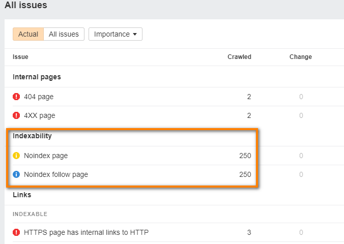 crawling issues in ahrefs site audit tool