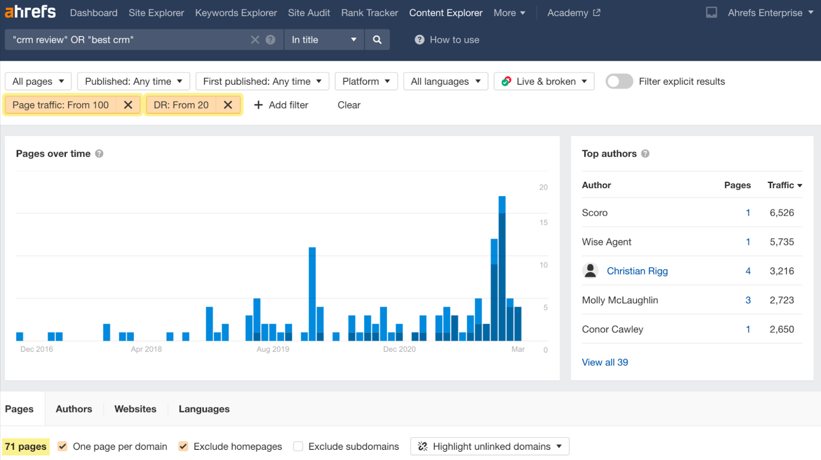 Content Explorer results for this search: "crm review" OR "best crm"