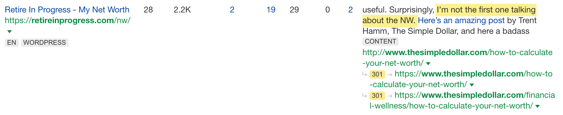 Example of a "general link" where the reason for linking isn't clear
