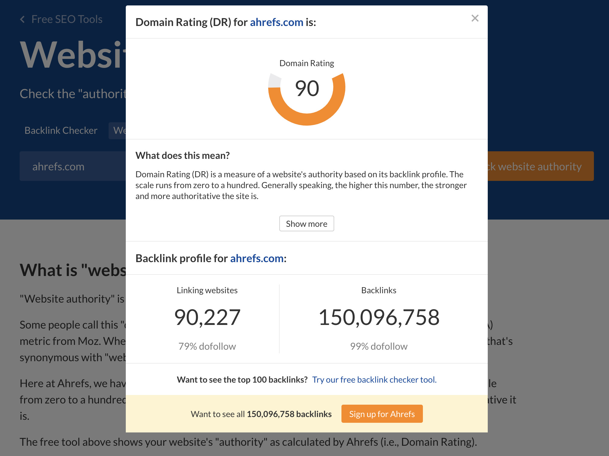 website authority checker