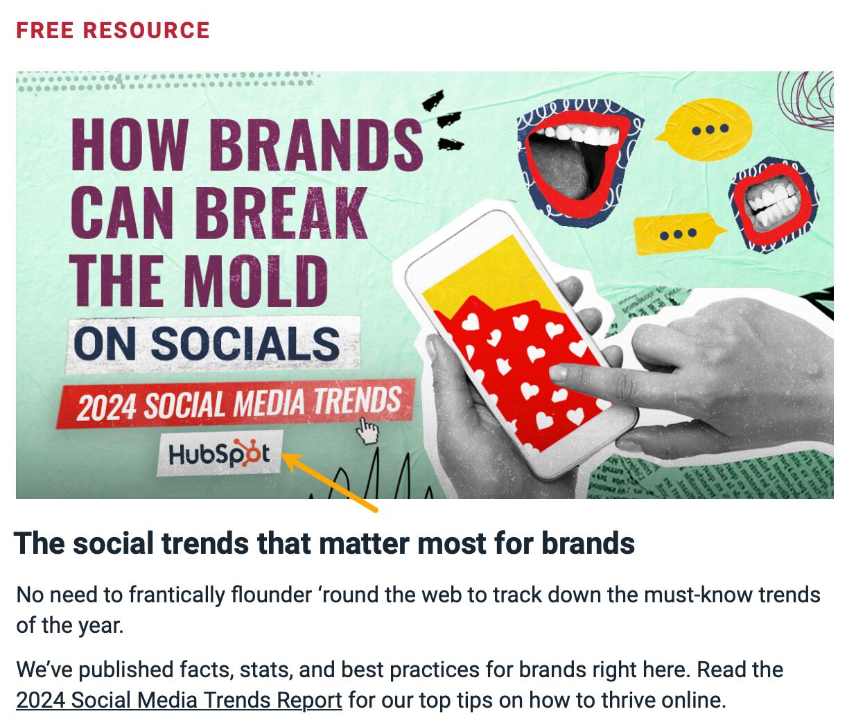 Newsletter example promoting a website - The Hustle 