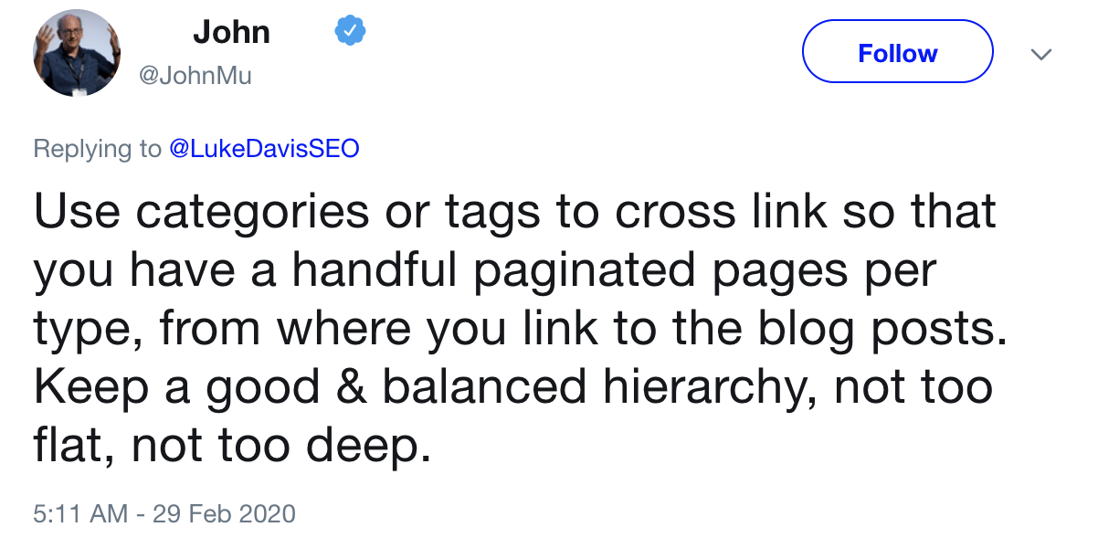 John Mueller highlights the importance of being smart with pagination